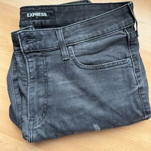 Express Men's Charcoal Slim Jeans